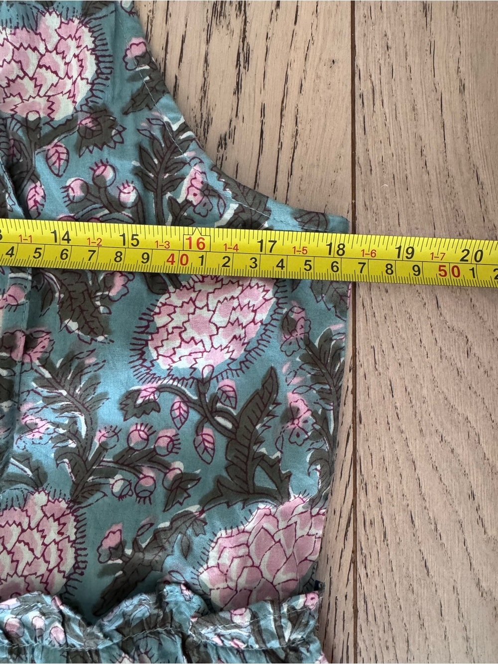 SLV Floral Tiered Maxi Dress in Pink and Green Sz: S-M 100% Cotton - Picture 6 of 12